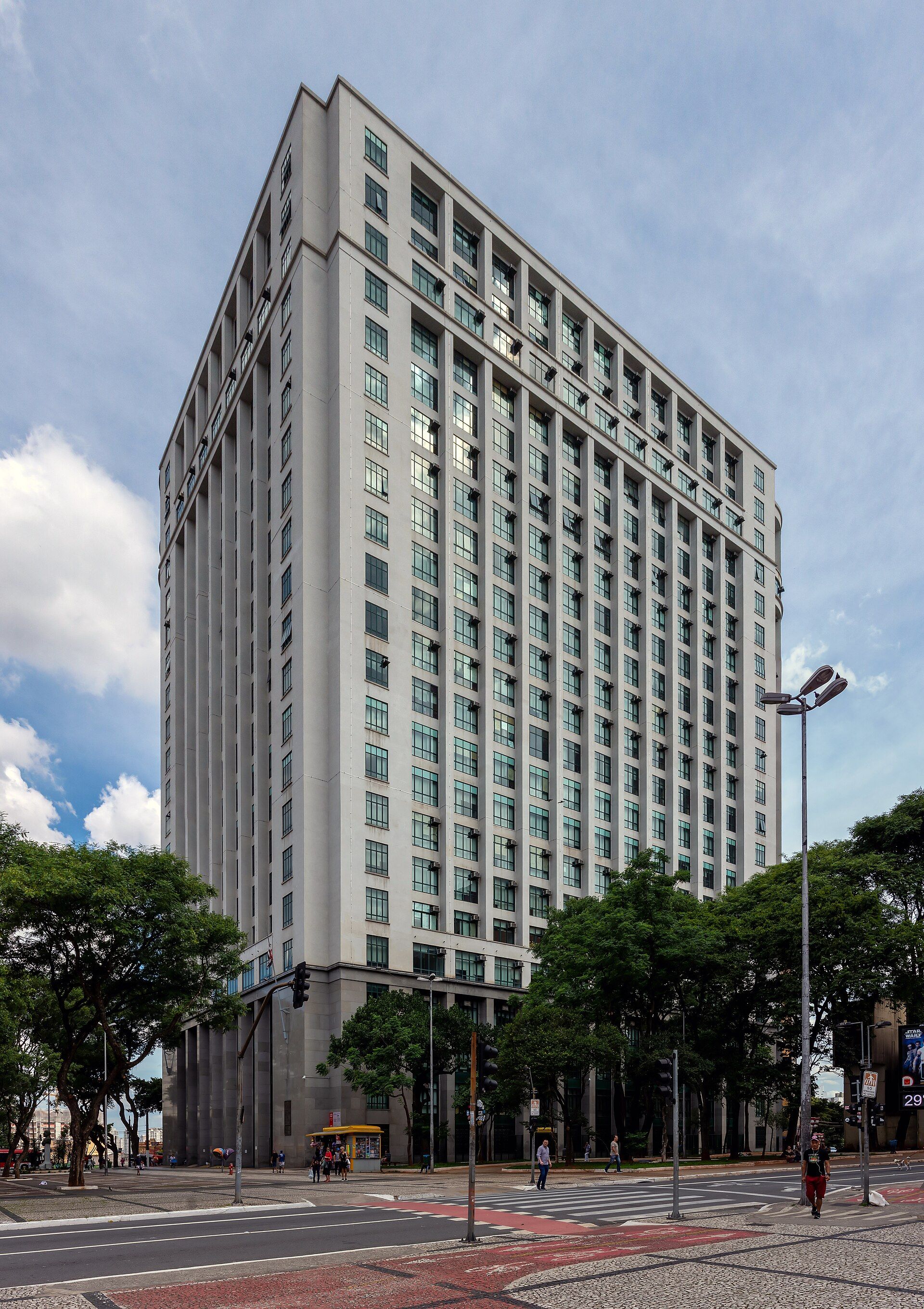 Fachada do Fórum João Mendes Júnior, no centro de São Paulo